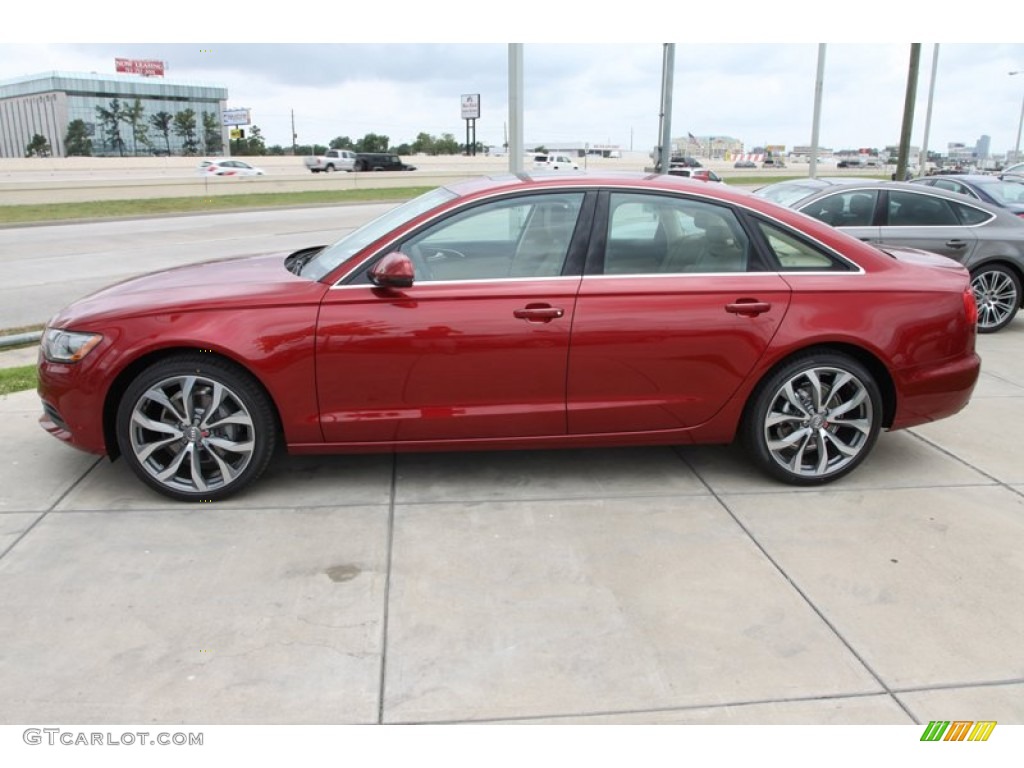 Garnet Red Pearl Effect 2013 Audi A6 2.0T quattro Sedan Exterior Photo #81626979