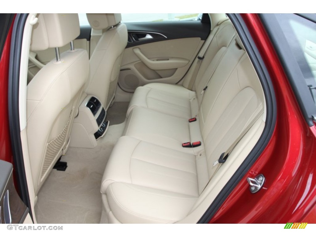 Velvet Beige Interior 2013 Audi A6 2.0T quattro Sedan Photo #81627219