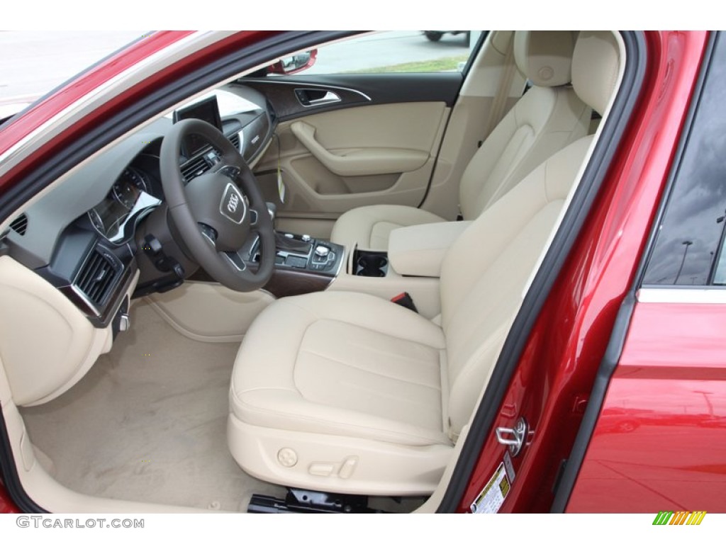 2013 A6 2.0T quattro Sedan - Garnet Red Pearl Effect / Velvet Beige photo #21