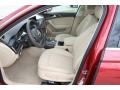 2013 Audi A6 Velvet Beige Interior Front Seat Photo