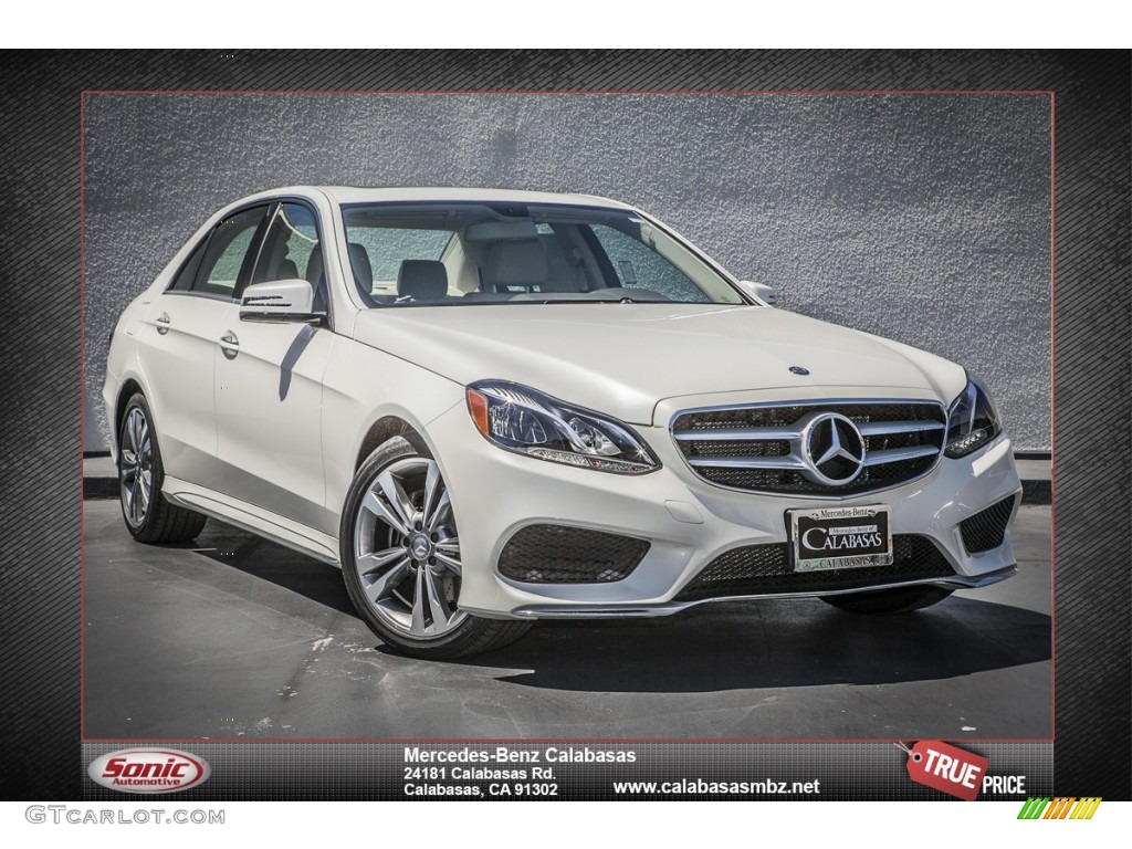2014 E 350 Sport Sedan - Diamond White Metallic / Silk Beige/Espresso Brown photo #1