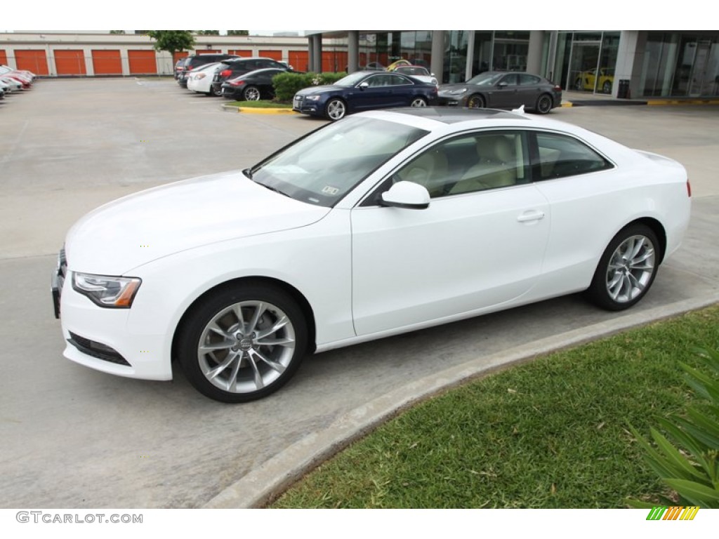 Ibis White 2013 Audi A5 2.0T quattro Coupe Exterior Photo #81629775