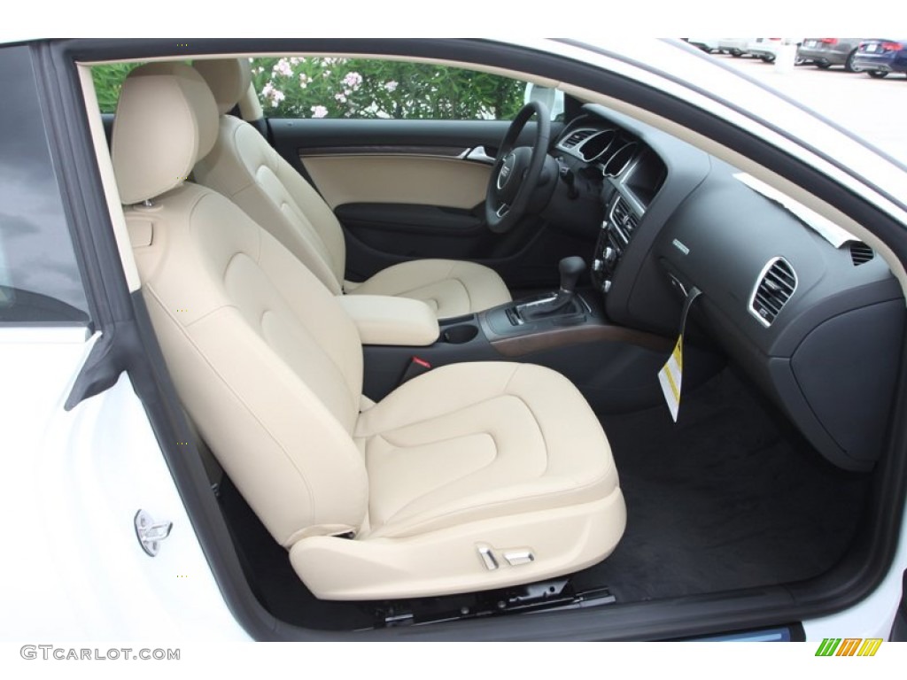 Velvet Beige Interior 2013 Audi A5 2.0T quattro Coupe Photo #81629888
