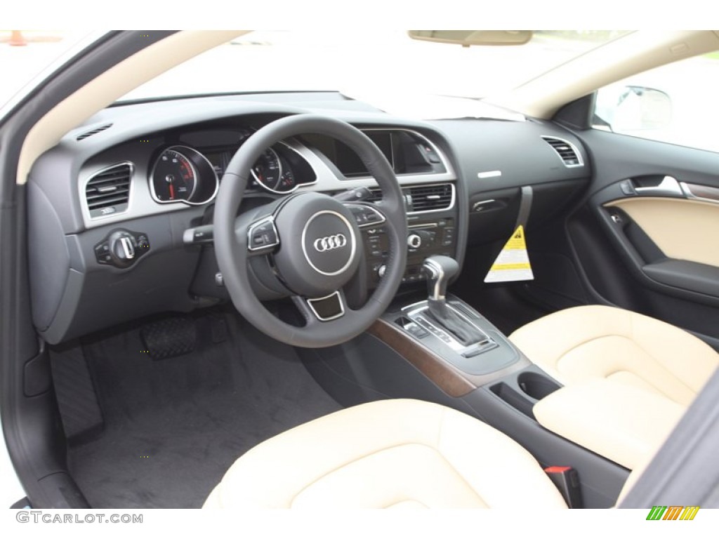 Velvet Beige Interior 2013 Audi A5 2.0T quattro Coupe Photo #81629929