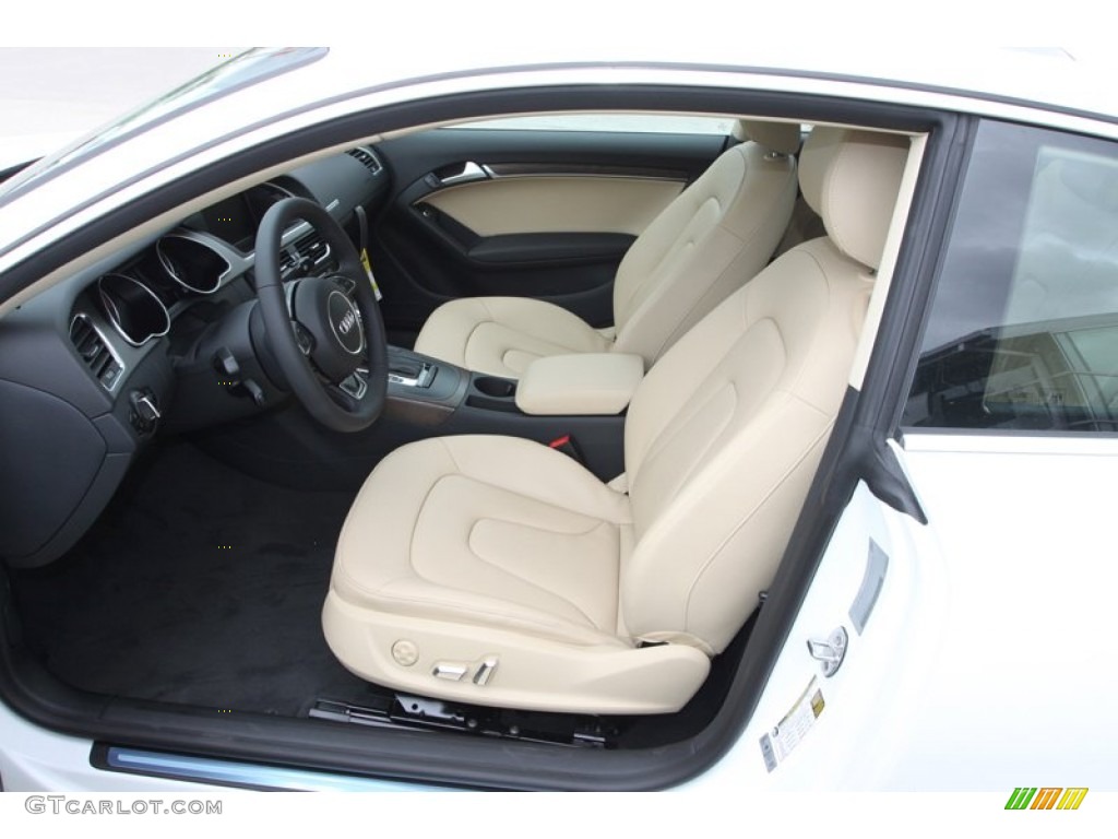 Velvet Beige Interior 2013 Audi A5 2.0T quattro Coupe Photo #81629940