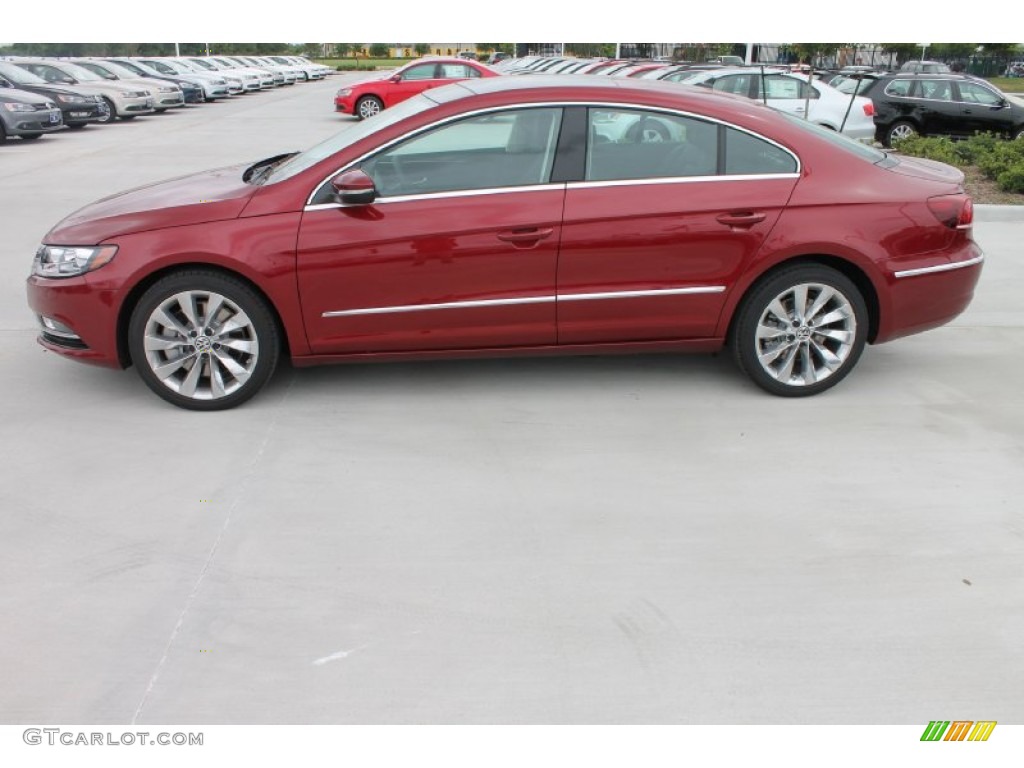 Fortana Red Metallic 2013 Volkswagen CC VR6 4Motion Executive Exterior Photo #81630258