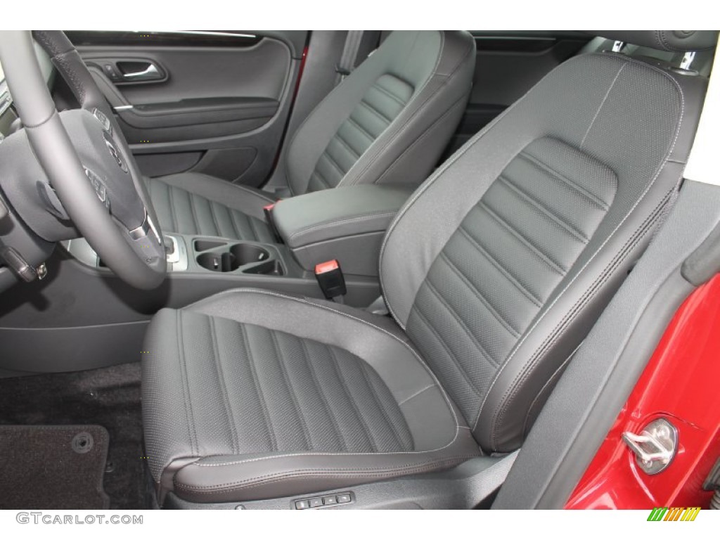 Black Interior 2013 Volkswagen CC VR6 4Motion Executive Photo #81630369