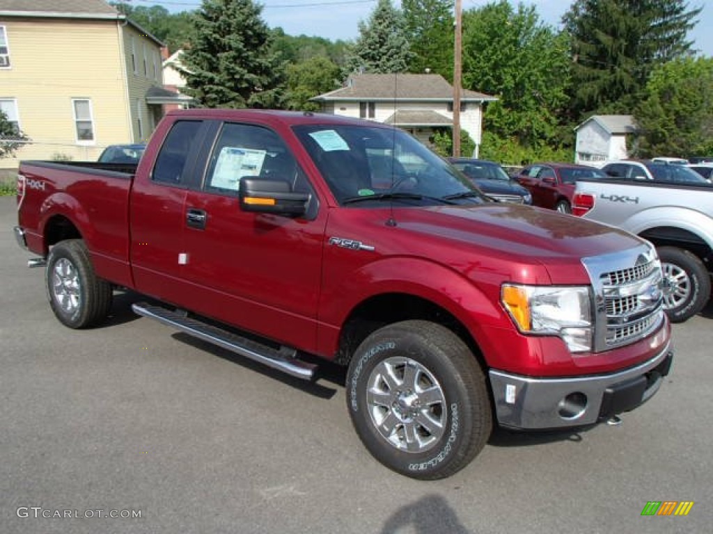 Ruby Red Metallic 2013 Ford F150 XLT SuperCab 4x4 Exterior Photo #81630381