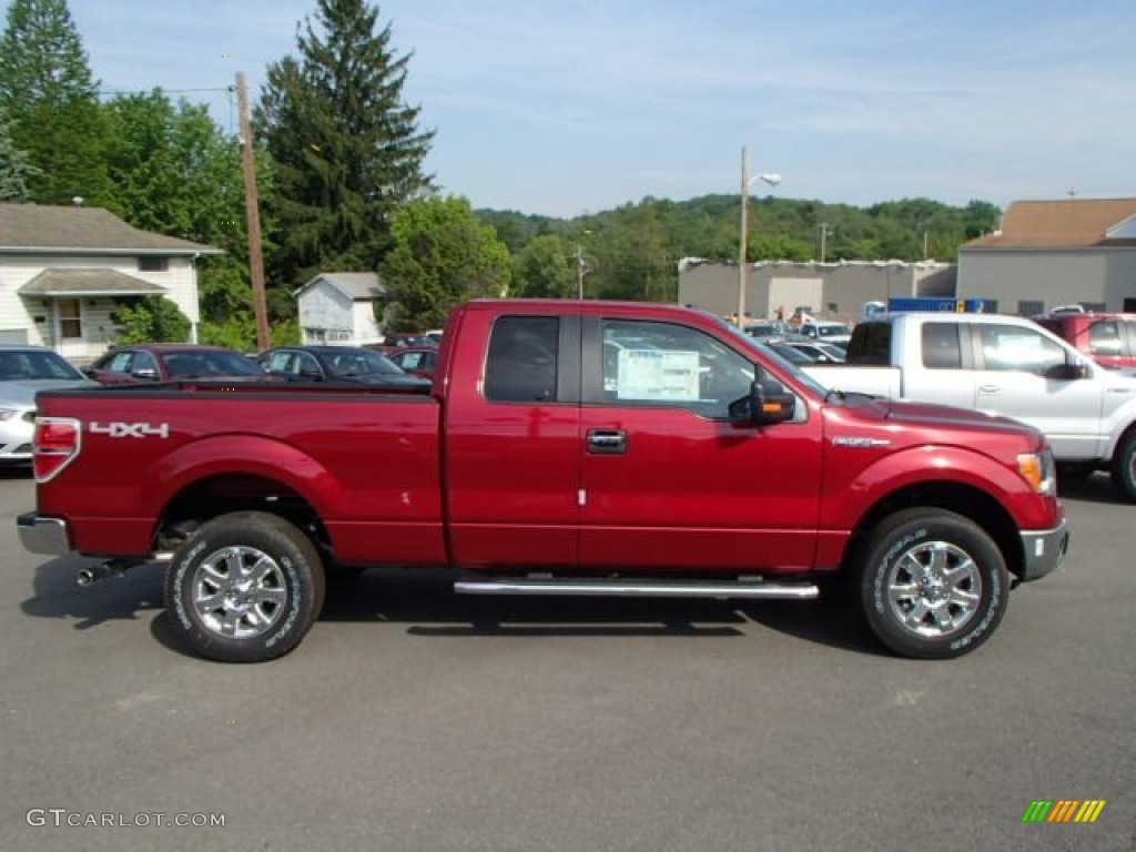 Ruby Red Metallic 2013 Ford F150 XLT SuperCab 4x4 Exterior Photo #81630390