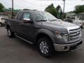 2013 Sterling Gray Metallic Ford F150 Lariat SuperCab 4x4  photo #3