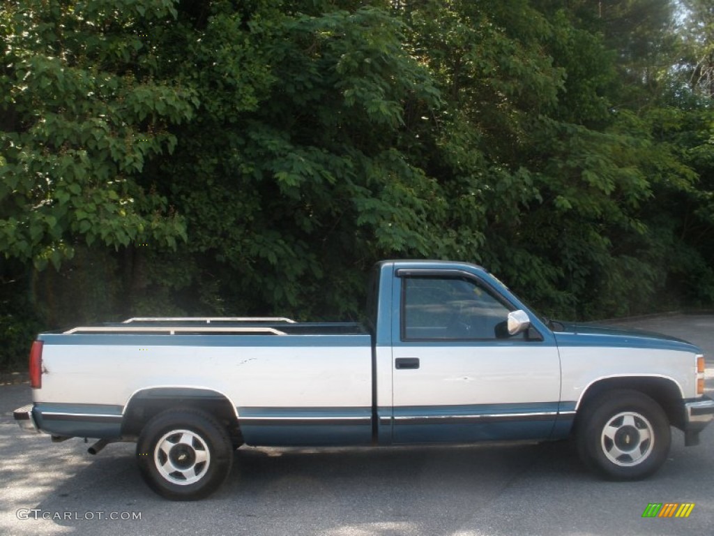 1990 C/K C1500 Silverado Regular Cab - Catalina Blue Metallic / Blue photo #2