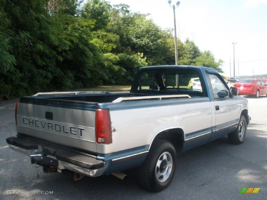 1990 C/K C1500 Silverado Regular Cab - Catalina Blue Metallic / Blue photo #3