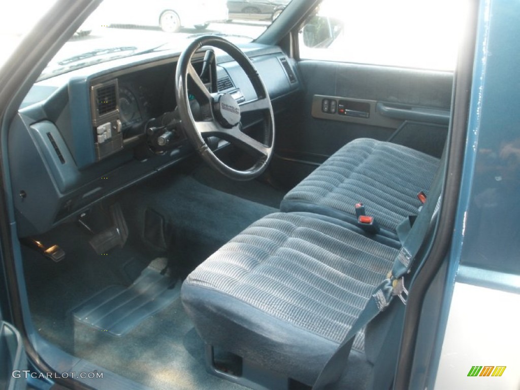 1990 C/K C1500 Silverado Regular Cab - Catalina Blue Metallic / Blue photo #5