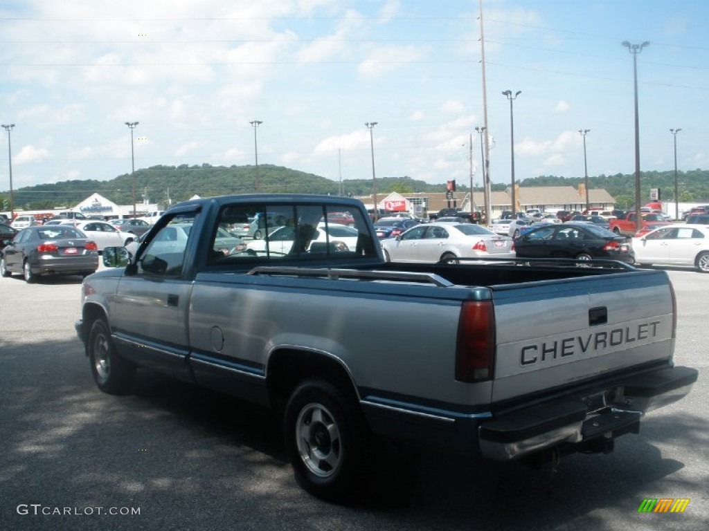 1990 C/K C1500 Silverado Regular Cab - Catalina Blue Metallic / Blue photo #9