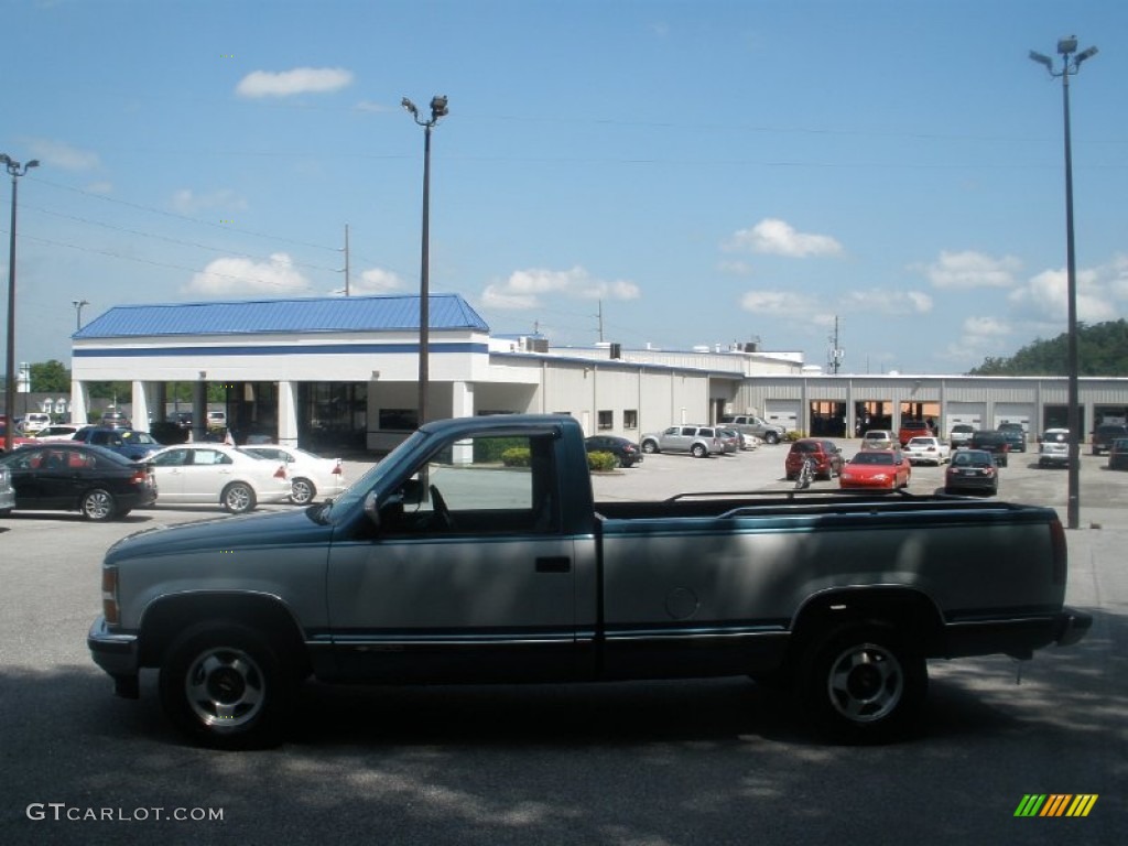 1990 C/K C1500 Silverado Regular Cab - Catalina Blue Metallic / Blue photo #10