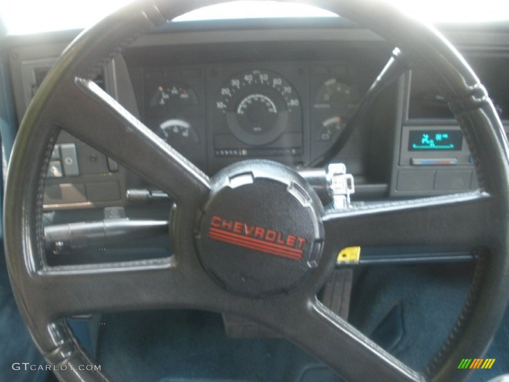 1990 C/K C1500 Silverado Regular Cab - Catalina Blue Metallic / Blue photo #17