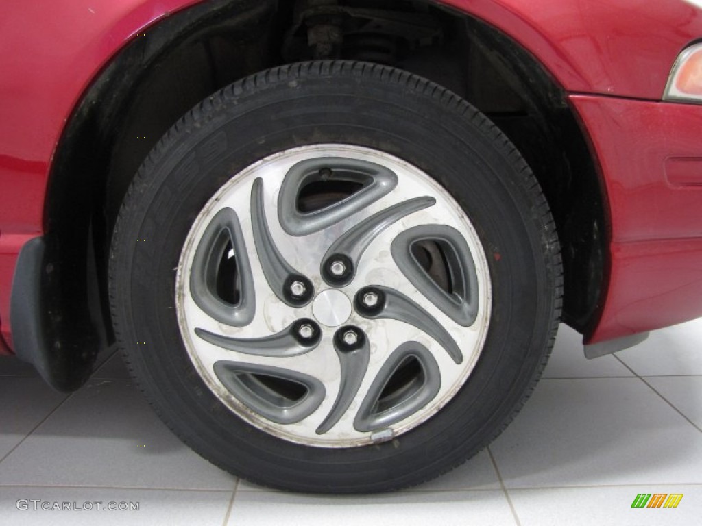 1998 Stratus ES - Candy Apple Red Metallic / Silverfern photo #26