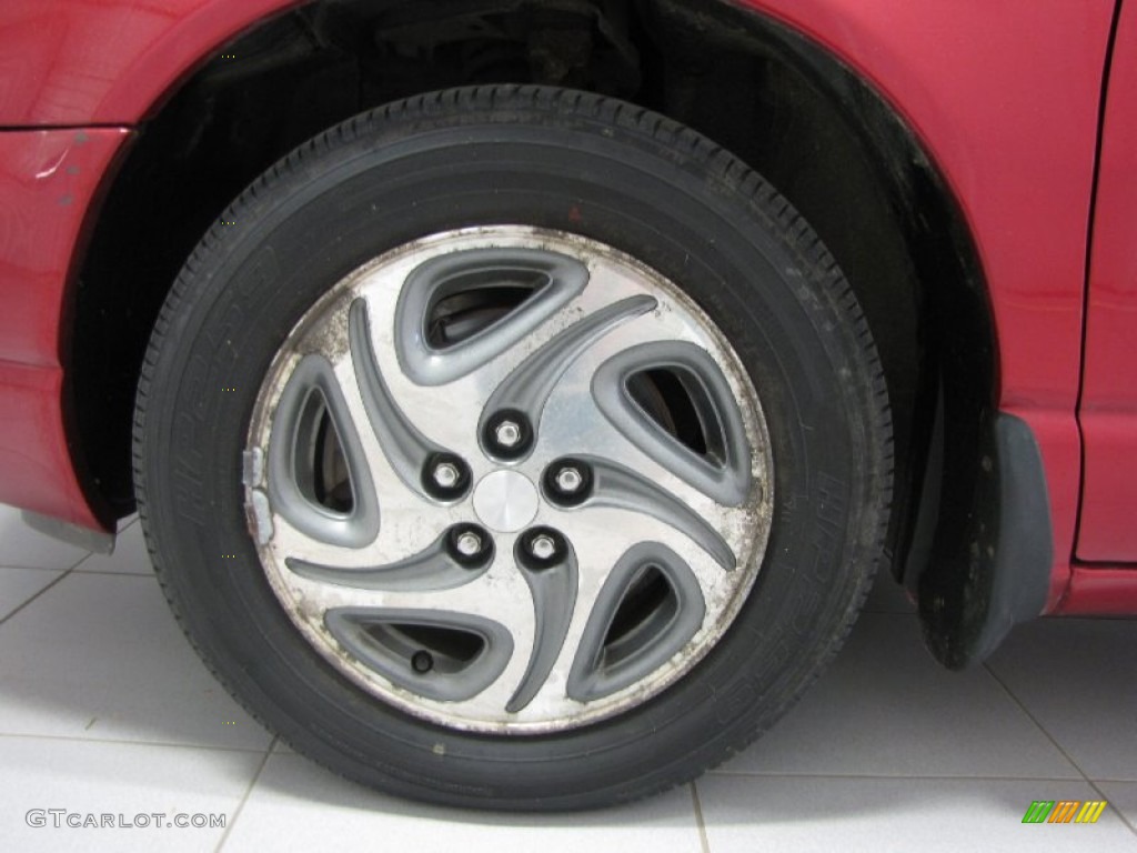 1998 Stratus ES - Candy Apple Red Metallic / Silverfern photo #28