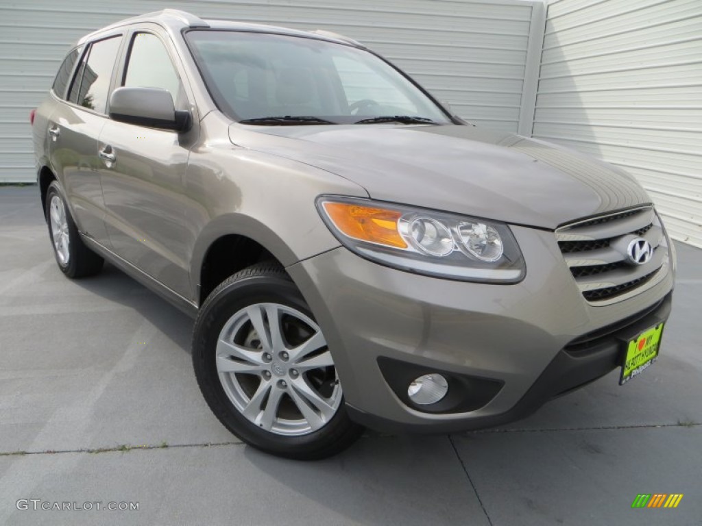 2012 Santa Fe Limited V6 AWD - Mineral Gray / Beige photo #1