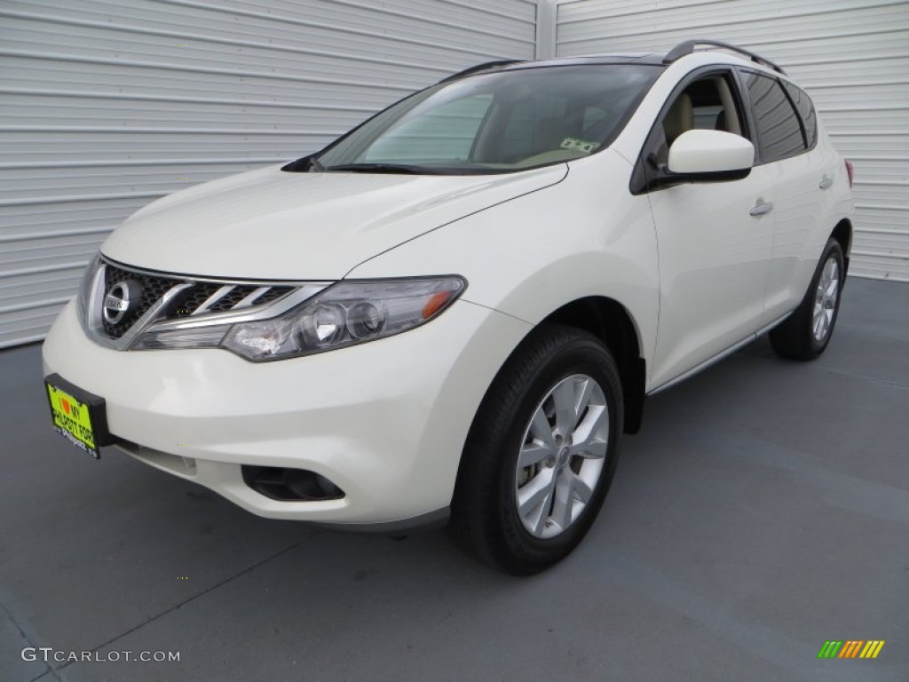 2011 Murano SL - Glacier White Pearl / Beige photo #7