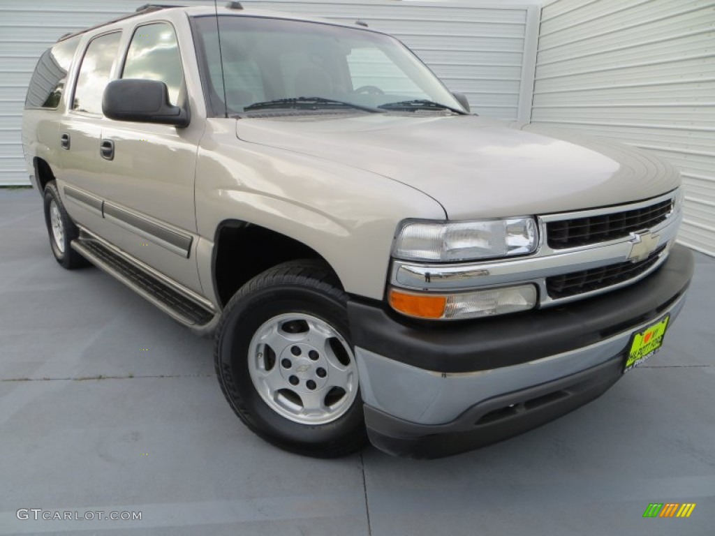 2005 Suburban 1500 LS - Sandstone Metallic / Tan/Neutral photo #2
