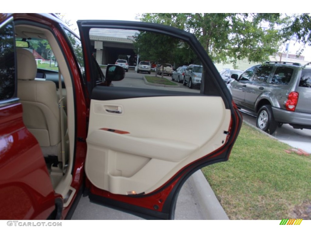 2010 RX 350 - Matador Red Mica / Parchment/Brown Walnut photo #13