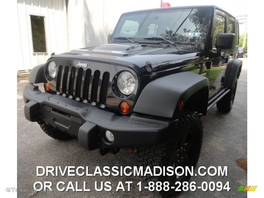 2012 Wrangler Unlimited Call of Duty: MW3 Edition 4x4 - Black / Call of Duty: Black Sedosa/Silver French-Accent photo #1