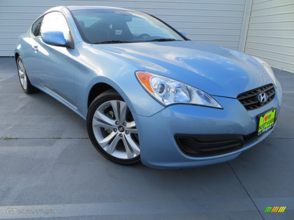 2012 Genesis Coupe 2.0T - Acqua Minerale Blue / Black Cloth photo #1