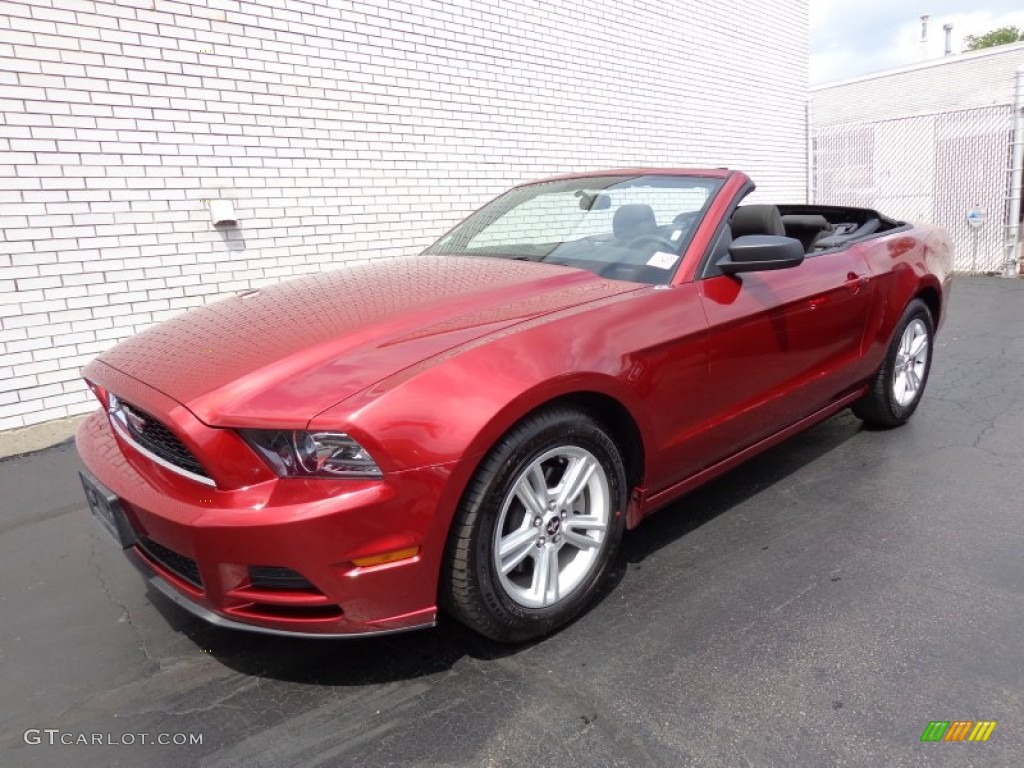 Ruby Red 2014 Ford Mustang V6 Convertible Exterior Photo #81636212