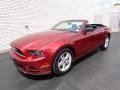 2014 Ruby Red Ford Mustang V6 Convertible  photo #1