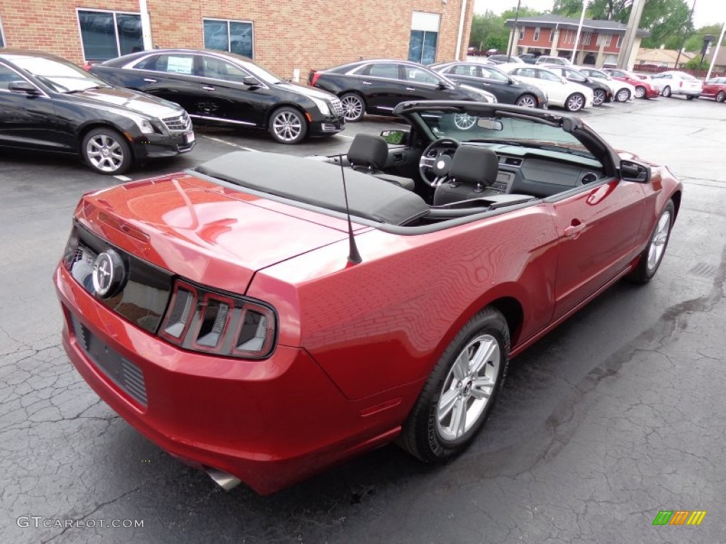 2014 Mustang V6 Convertible - Ruby Red / Charcoal Black photo #3