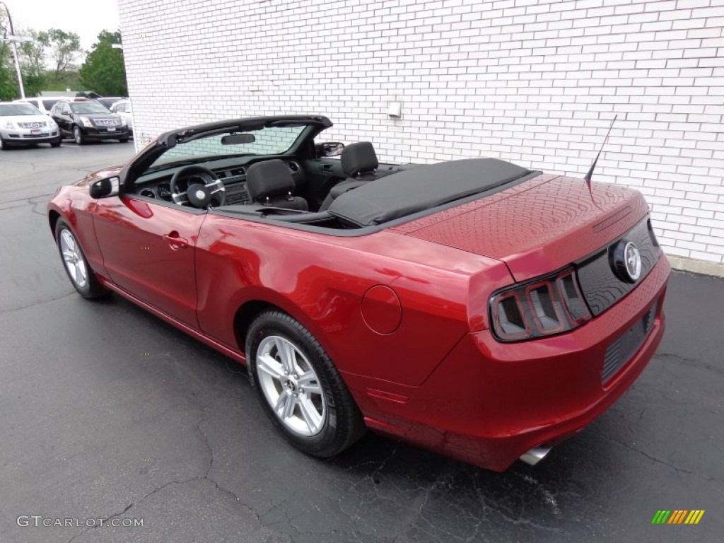 2014 Mustang V6 Convertible - Ruby Red / Charcoal Black photo #5