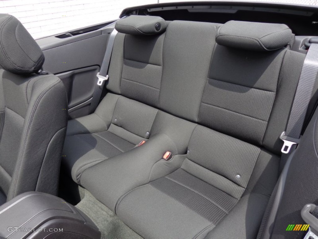 Charcoal Black Interior 2014 Ford Mustang V6 Convertible Photo #81636404