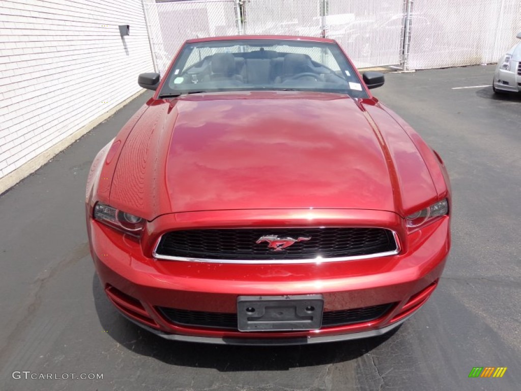 2014 Mustang V6 Convertible - Ruby Red / Charcoal Black photo #10