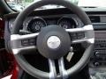 Charcoal Black 2014 Ford Mustang V6 Convertible Steering Wheel