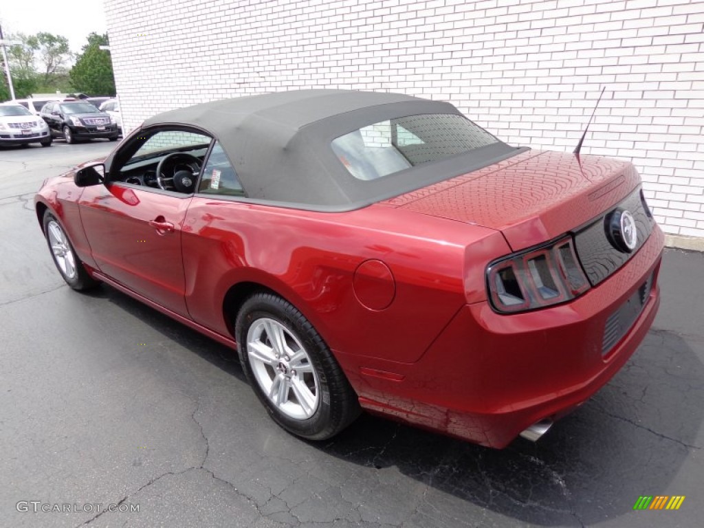2014 Mustang V6 Convertible - Ruby Red / Charcoal Black photo #21