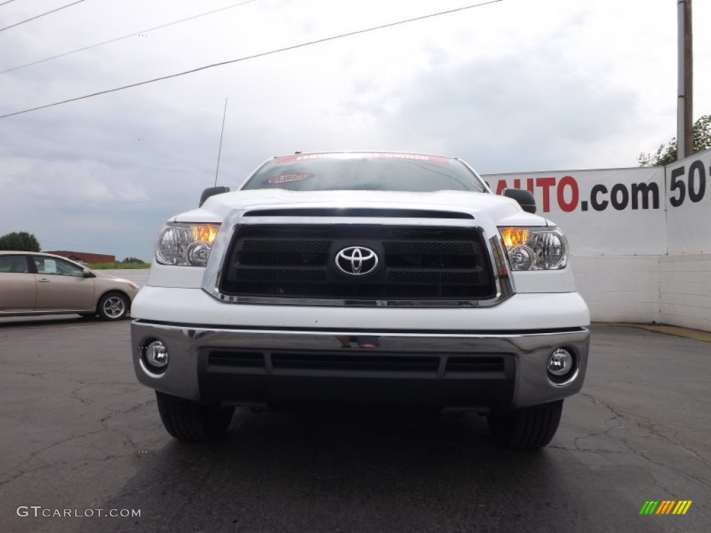 2012 Tundra CrewMax - Super White / Sand Beige photo #2