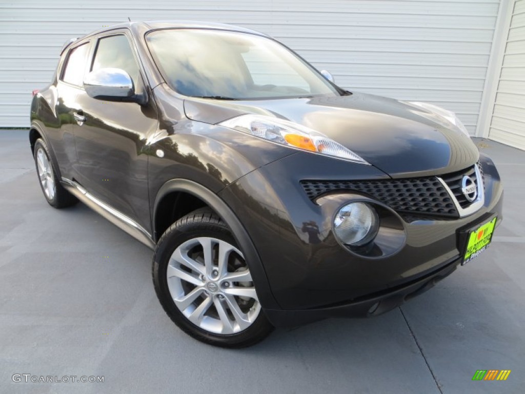 2011 Juke SL AWD - Metallic Bronze / Black/Red w/Silver Trim photo #2