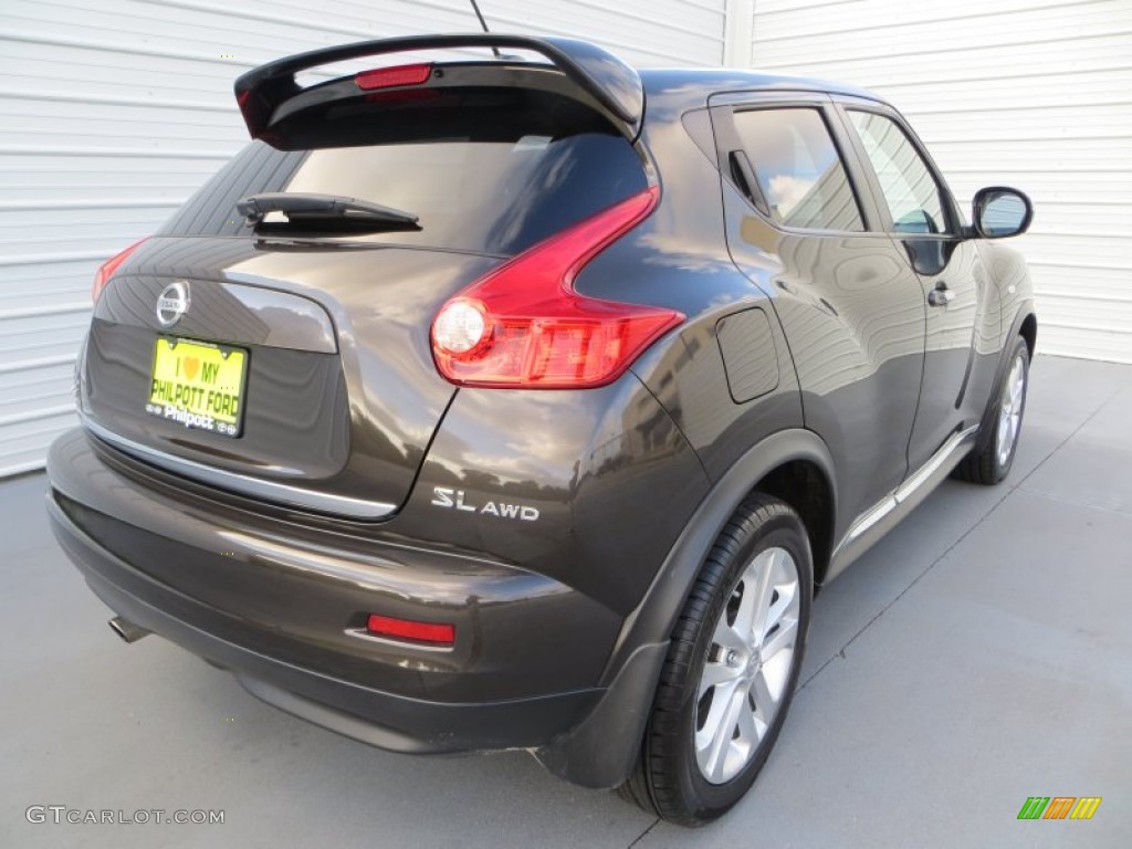 2011 Juke SL AWD - Metallic Bronze / Black/Red w/Silver Trim photo #4