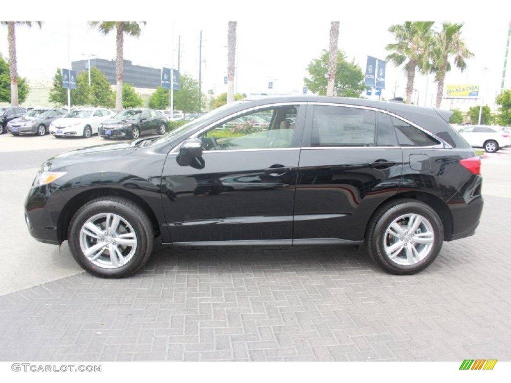 Crystal Black Pearl 2014 Acura RDX Technology AWD Exterior Photo #81638440