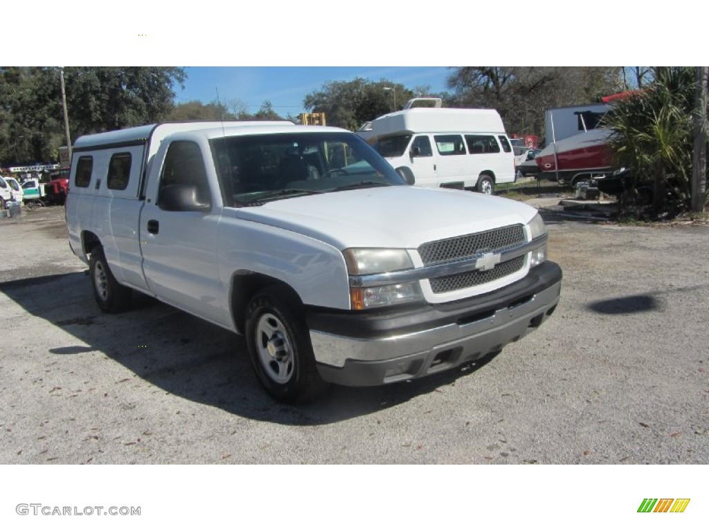 2003 Silverado 1500 Regular Cab - Summit White / Dark Charcoal photo #2