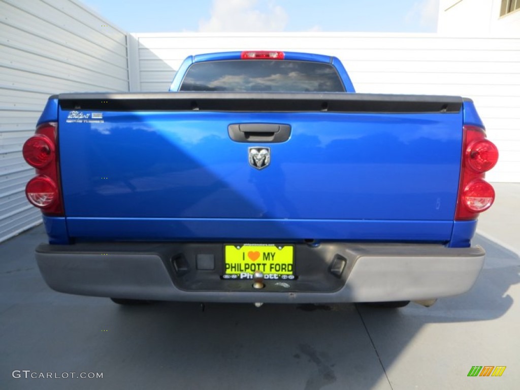 2008 Ram 1500 ST Regular Cab - Electric Blue Pearl / Medium Slate Gray photo #5