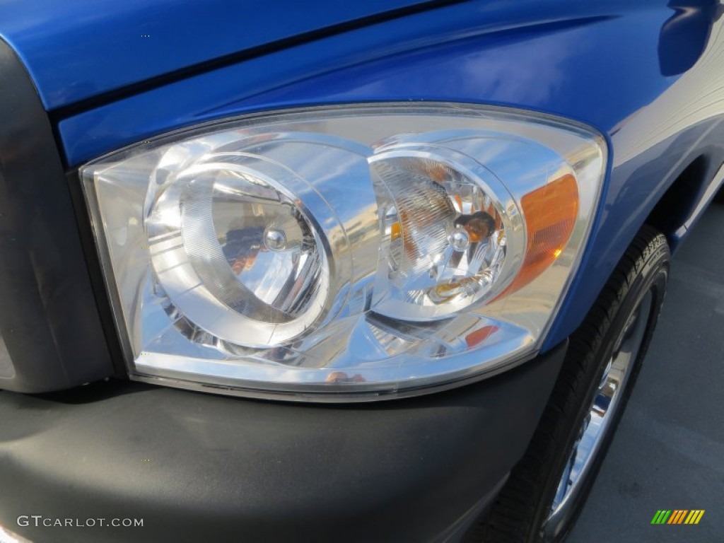 2008 Ram 1500 ST Regular Cab - Electric Blue Pearl / Medium Slate Gray photo #9