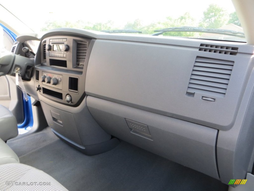 2008 Ram 1500 ST Regular Cab - Electric Blue Pearl / Medium Slate Gray photo #23