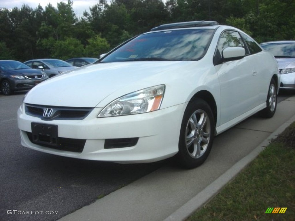 2006 Accord EX Coupe - Taffeta White / Ivory photo #1