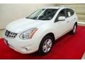 2013 Pearl White Nissan Rogue SV  photo #3