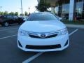 2013 Super White Toyota Camry LE  photo #2
