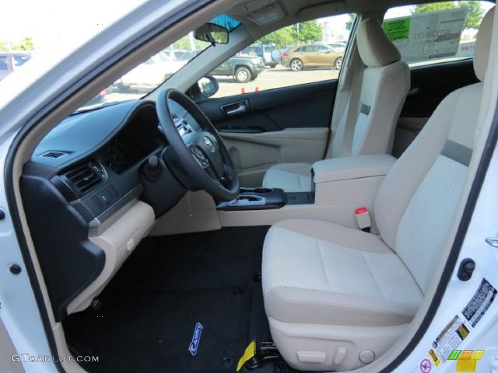 2013 Camry LE - Super White / Ivory photo #7