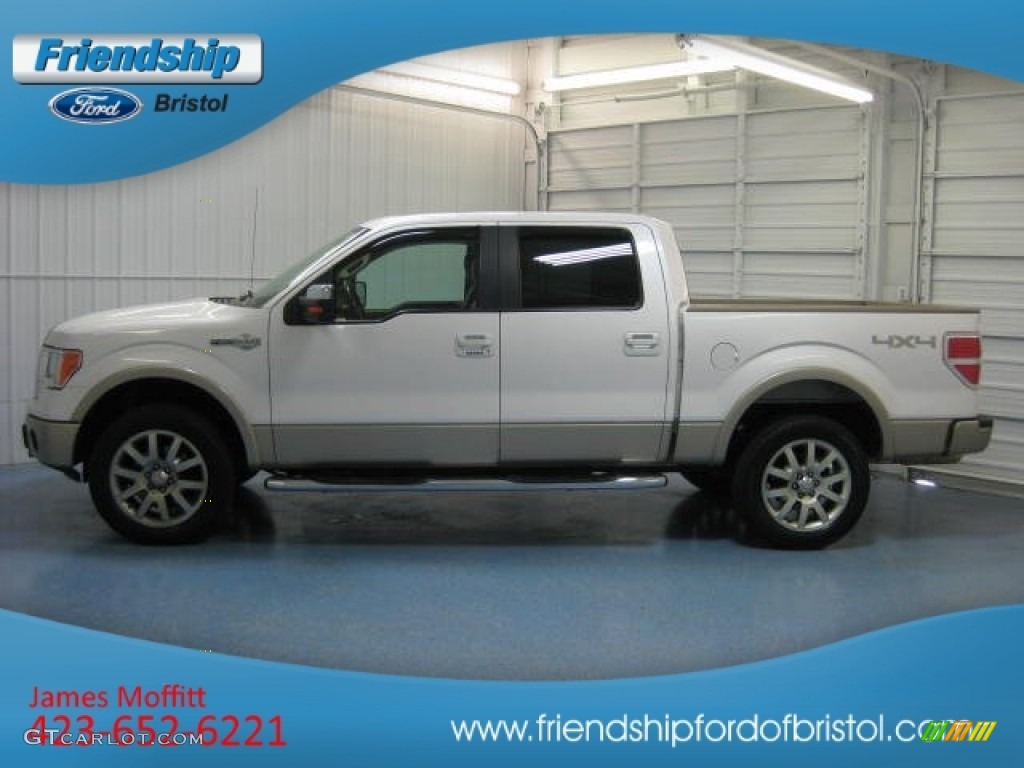 White Platinum Metallic Tri Coat Ford F150