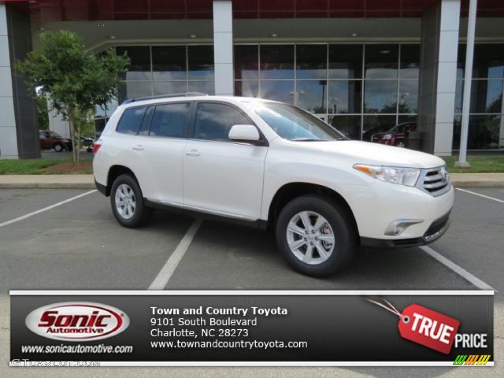 2013 Highlander  - Blizzard White Pearl / Sand Beige photo #1